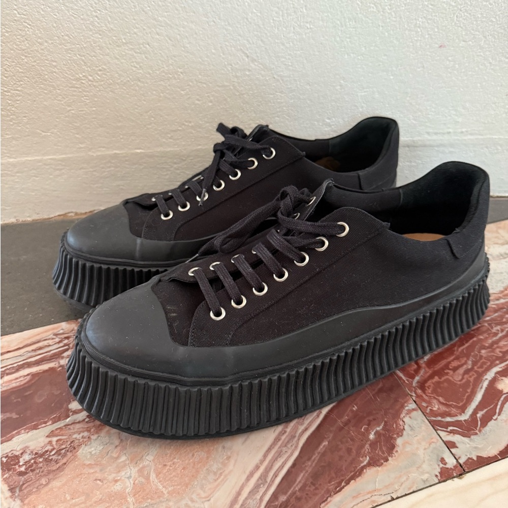 Men’s Jil Sander Black Vulcanized Sneakers - size 44